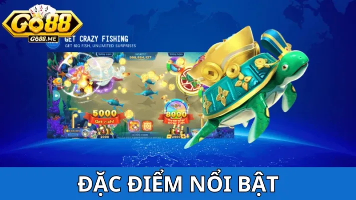 Bắn cá Rùa Xanh Go88 - Săn cá hay, nhận thưởng lớn! 3 Game Bắn cá Rùa Xanh Go88 có nhiều điểm gì nổi bật