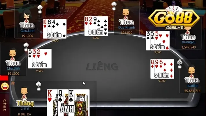 Liêng Go88 - Luật Chơi Và Mẹo Đánh Bài Hạ Gục Đối Thủ 3 Quy tắc so điểm Liêng để phân định thắng - thua được cổng game quy định rõ ràng
