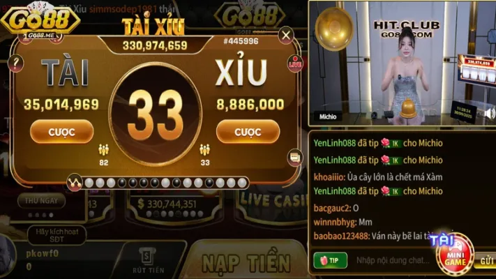 Kinh Nghiệm Chơi Tài Xỉu Online Go88 Thắng Nhanh Nhất 4 Bàn chơi tài xỉu live có dealer hỗ trợ